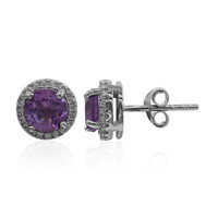 Amethyst-Silberohrringe