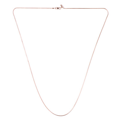 Silber-Schlangenkette - 61 cm - 5,12 g - rosévergoldet