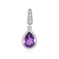 Sibirischer Amethyst-Silberanhänger