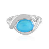 Äthiopischer Blauer Opal-Silberring