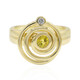 Gelber Saphir-Silberring (MONOSONO COLLECTION)
