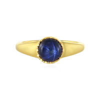 Blauer Stern-Saphir-Silberring