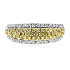 Gelber SI2 Diamant-Goldring (CIRARI)