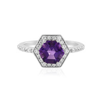 Sibirischer Amethyst-Silberring
