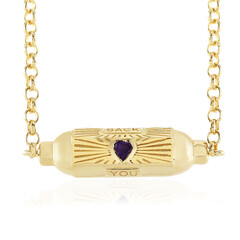 Sambia-Amethyst-Silbercollier