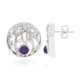 Amethyst-Silberohrringe (MONOSONO COLLECTION)