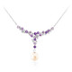 Amethyst--Silbercollier