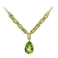 Burmesischer Peridot-Silbercollier