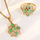 Russischer Smaragd-Goldring
