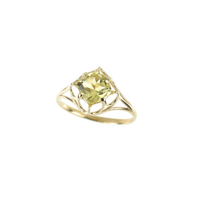 Ouro Verde-Quarz-Goldring (dagen)