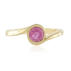 Pinkfarbener Madagaskar-Saphir-Silberring