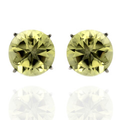Ouro Verde-Quarz-Silberohrringe