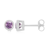 Bolivianischer Amethyst-Silberohrringe