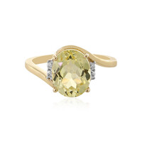Kanariengelber Kunzit-Goldring