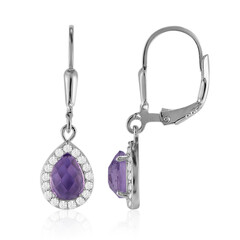 Amethyst-Silberohrringe