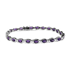 Sambia-Amethyst-Silberarmband
