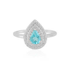 Blauer Apatit-Silberring