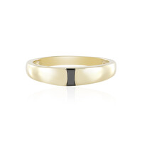 Schwarzer Diamant-Goldring