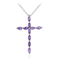 Amethyst-Silberhalskette