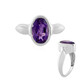 Sibirischer Amethyst-Silberring