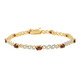 Mosambik-Granat-Silberarmband