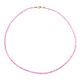 Pinkfarbener Ceylon-Saphir-Goldhalskette