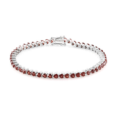 Mosambik-Granat-Silberarmband