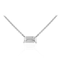 Weißer Topas-Silbercollier