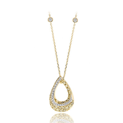 SI1 Fancy-Diamant-Goldhalskette (CIRARI)