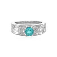 Blauer Apatit-Silberring