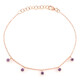 Lavendel-Amethyst-Silberarmband