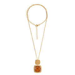 Baltischer Cognac-Bernstein-Silberhalskette