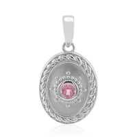 Brasilianischer Pinkfarbener Turmalin-Silberanhänger (Pallanova)