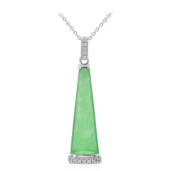 Jade-Silberhalskette