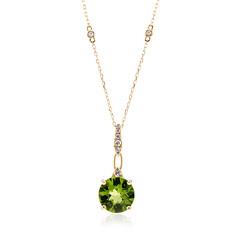 Dashihe-Peridot-Goldhalskette (CIRARI)