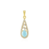 Larimar-Silberanhänger