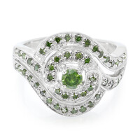 Fancy-Diamant-Silberring