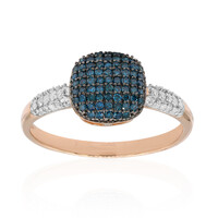 Blauer PK Diamant-Goldring