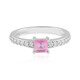 Pinkfarbener Madagaskar-Saphir-Silberring
