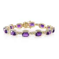 Sambia-Amethyst-Silberarmband