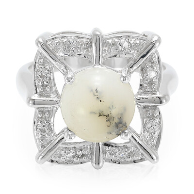 Dendriten-Achat-Silberring