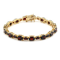 Granat-Silberarmband