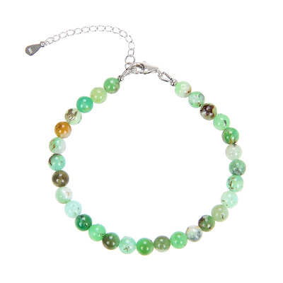 Chrysopras-Silberarmband