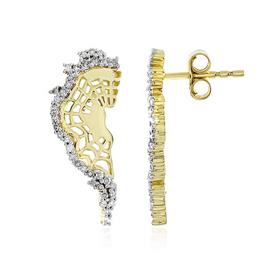 I1 (I) Diamant-Goldohrringe (Ornaments by de Melo)