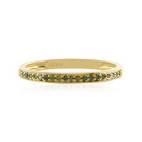 Grüner I4 Diamant-Goldring