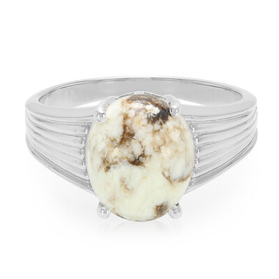 Magnesit-Herren-Silberring
