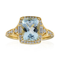 AAA-Brasilianischer Aquamarin-Goldring (CIRARI)