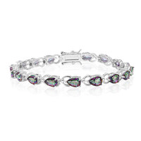 Mystik-Quarz-Silberarmband