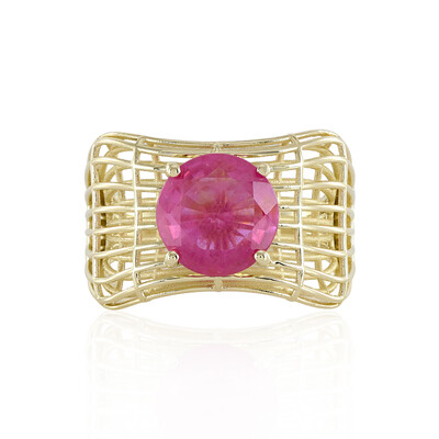 Pinkfarbener Madagaskar-Saphir-Goldring (Ornaments by de Melo)