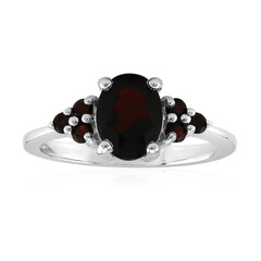 Granat-Silberring